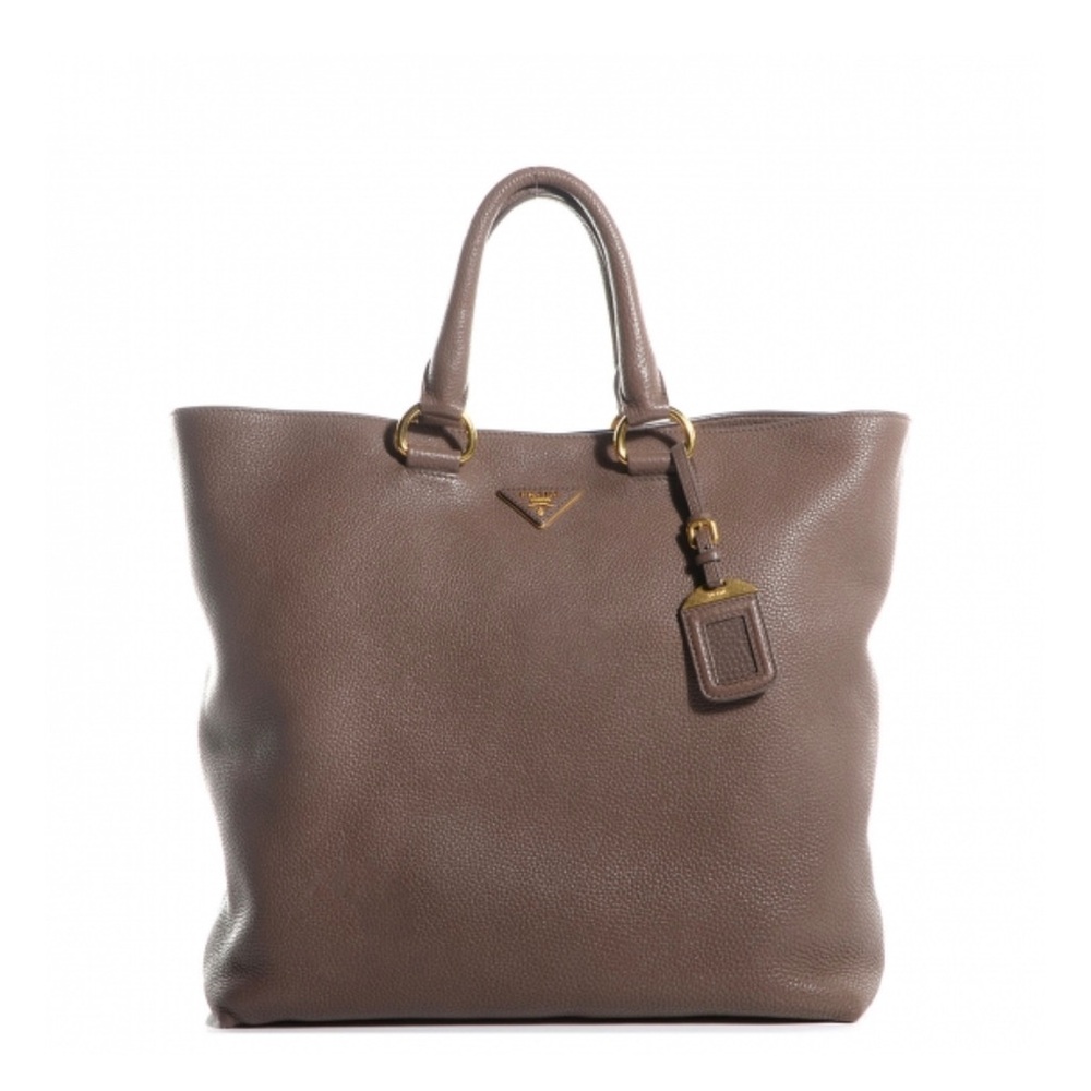 Authentic Prada Leather Tote Bag with Flaws